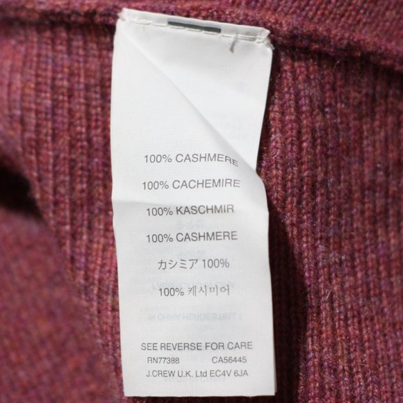 J. CREW Mauve Cashmere Long Sweater - Picture 6 of 6